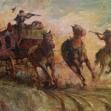 Stagecoach Robbery, 24x36